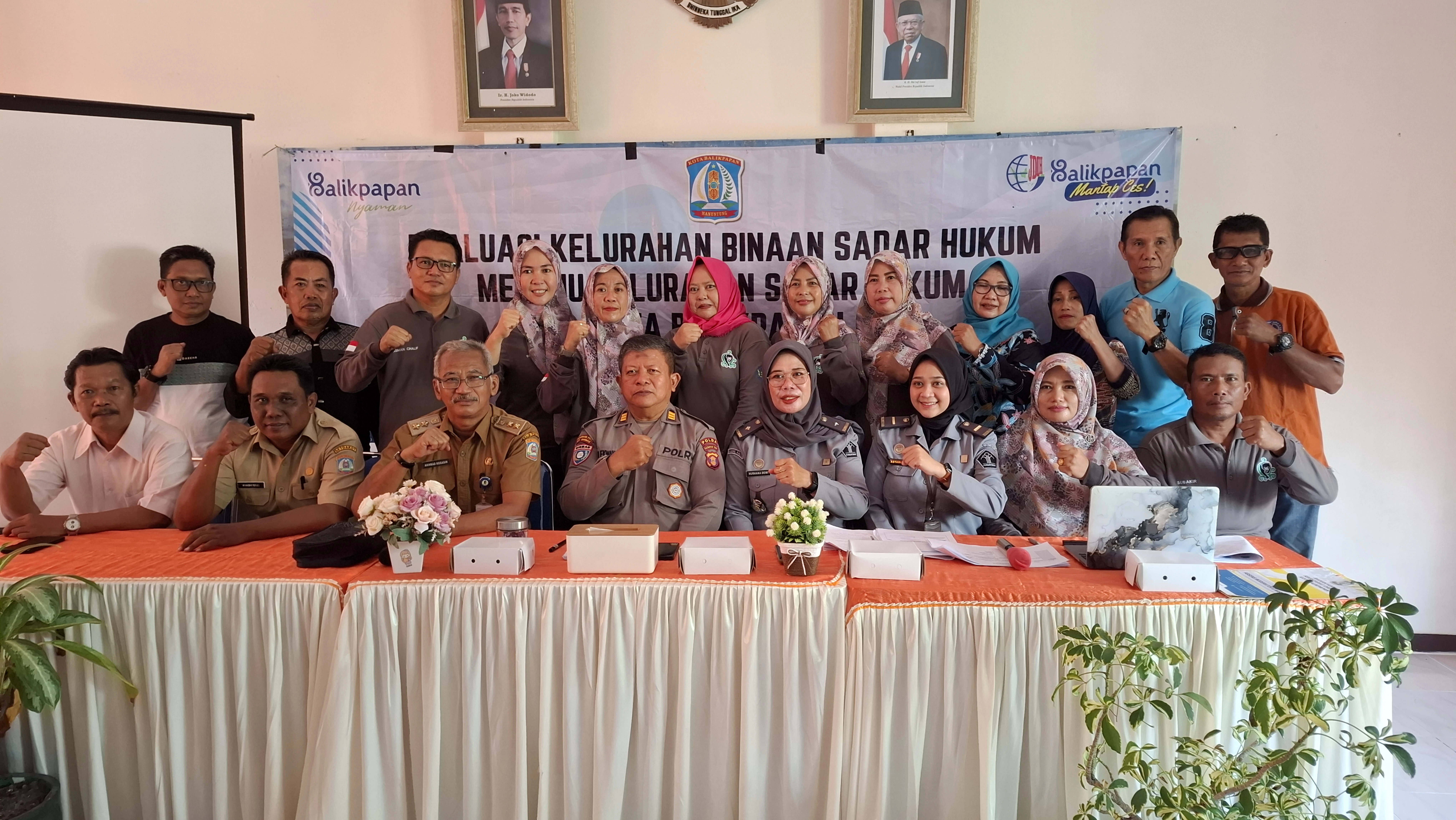 Evaluasi Kelurahan Binaan Sadar Hukum